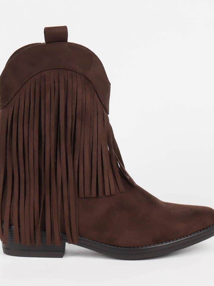 Bottines western à franges pour la vente par La Bottine Souriante