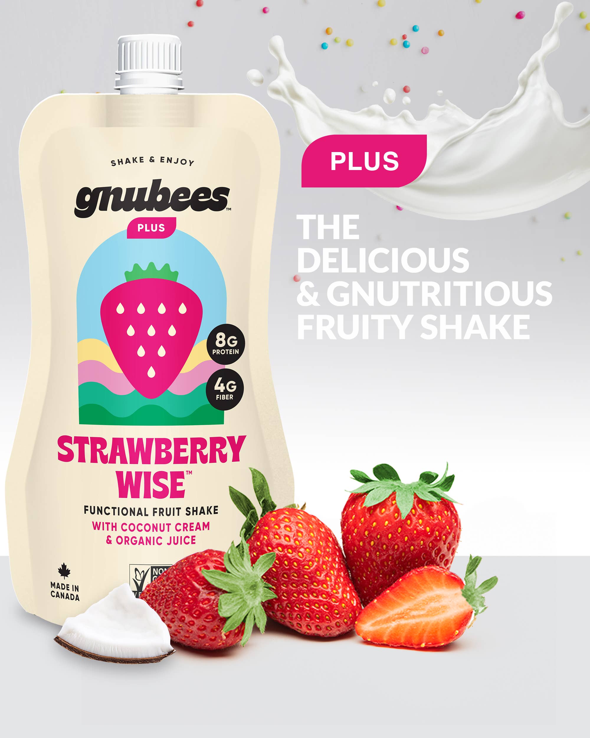 gnubees - Wholesale Fruit Juice - gnubees plus: Strawberry Wise5