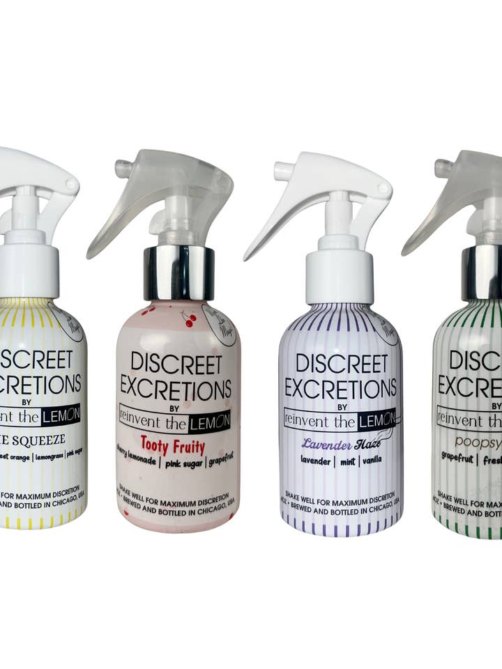 Discreet Excretions Toilet Spray | The Bundle for the Gorlies for wholesale by Reinvent the Lemon