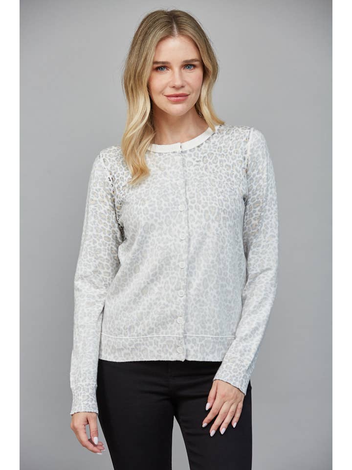 FATE - Wholesale Cardigan - Women's - CAMO PRINT FRONT BUTTON CLOSURE CARDIGAN FW1555610