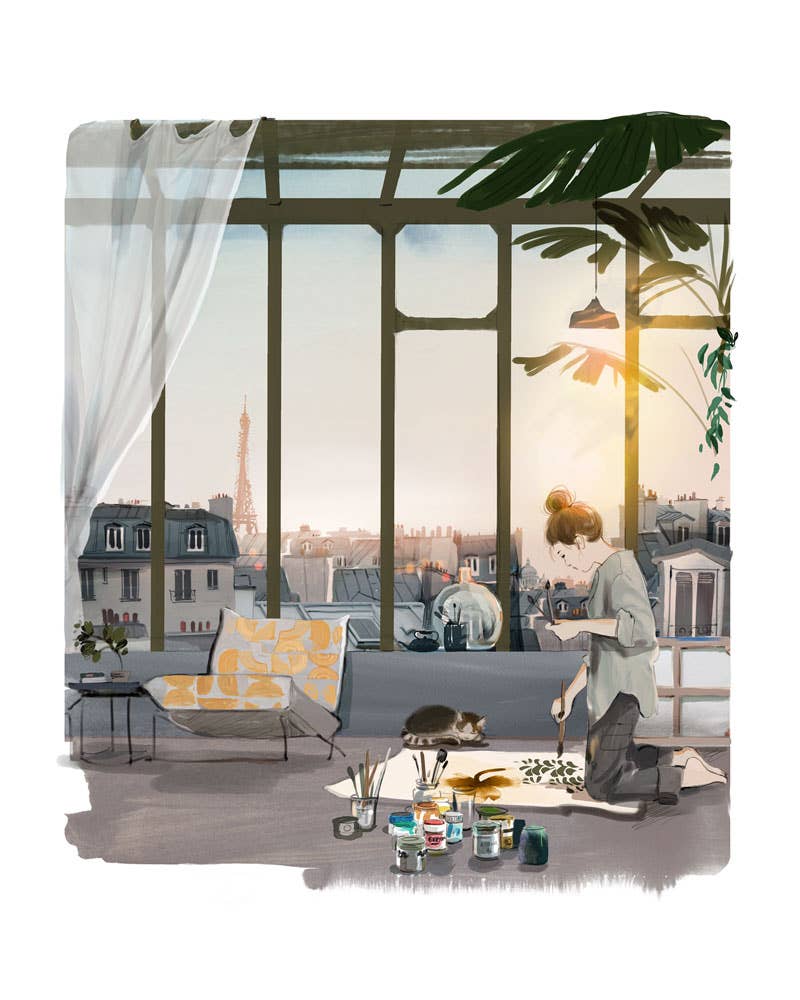 Atelier Contemporain - Wholesale Art Print - Fine Art Print - "The Artist" - S.Griotto0