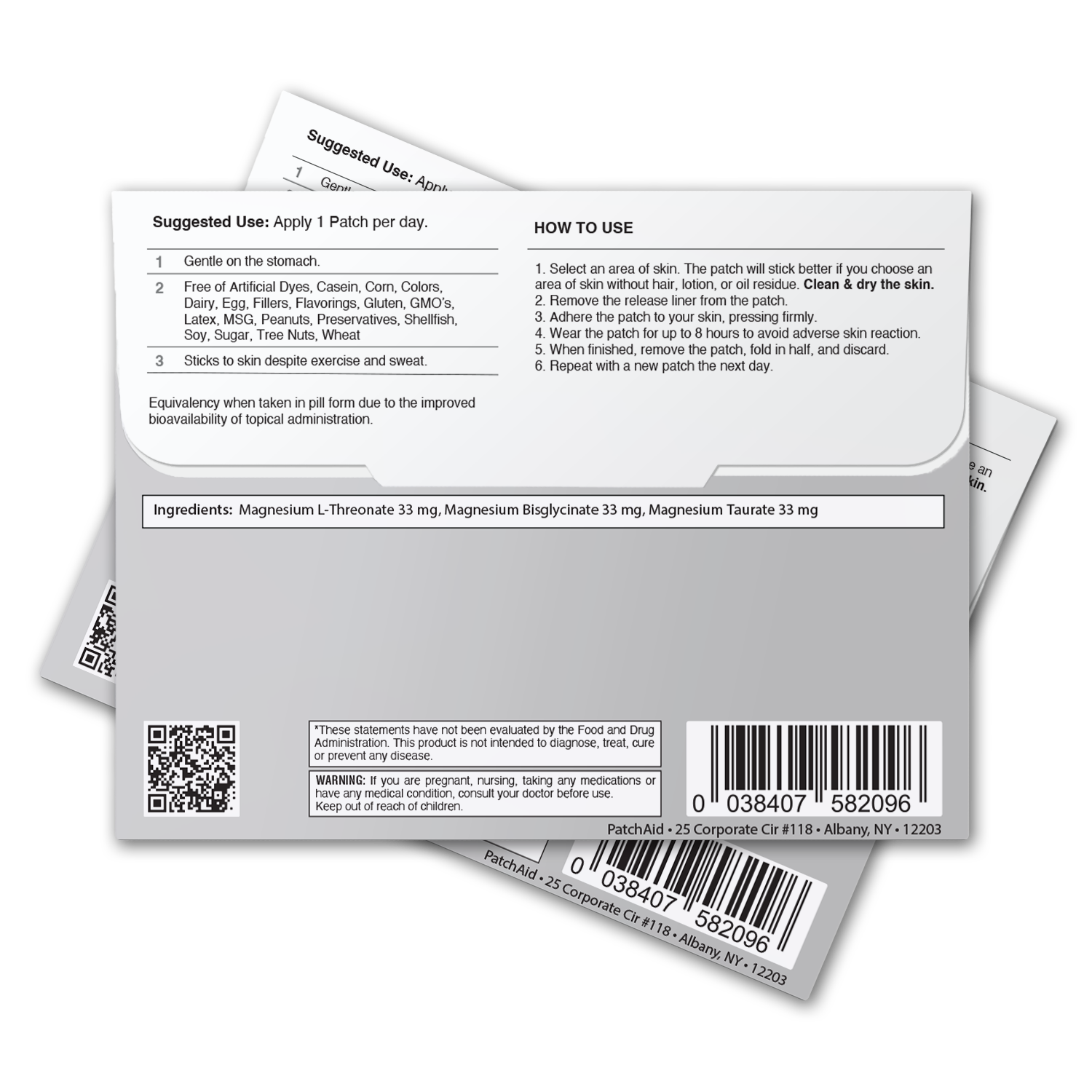 PatchAid - Vente Supplément oral/vitamine - Patch à triple complexe de magnésium - Relaxation et soutien musculaire6