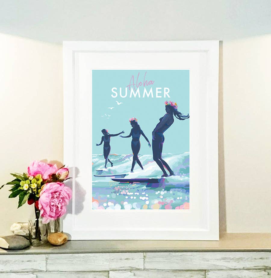 BeckyBettesworth - Wholesale Art Print - Aloha Summer - Positive Quote Prints3