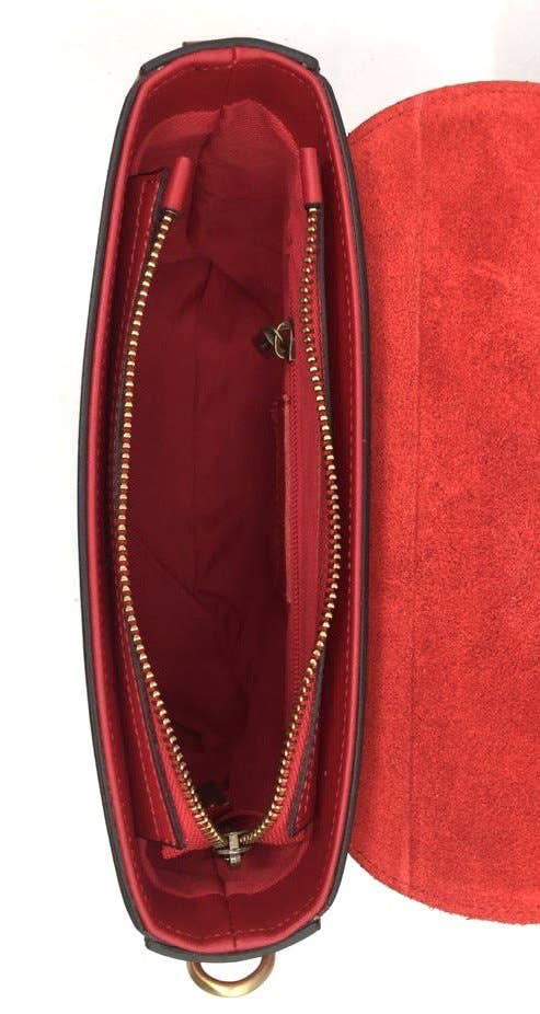 JIJOU CAPRI - Wholesale Crossbody Bag - Women's - Italian Medium Size Olive Leather Crossbody Bag JIJOU CAPRI5