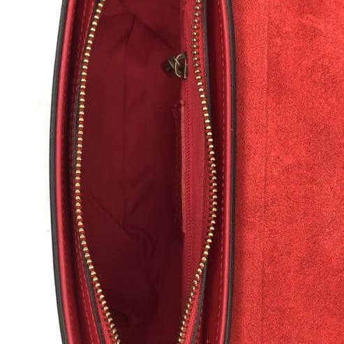 JIJOU CAPRI - Wholesale Crossbody Bag - Women's - Italian Medium Size Olive Leather Crossbody Bag JIJOU CAPRI5