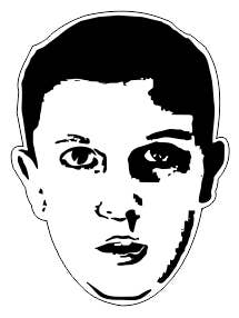 Stranger Things - Once - Adorno de madera, imán, llavero, para venta al por mayor de LetterCraft