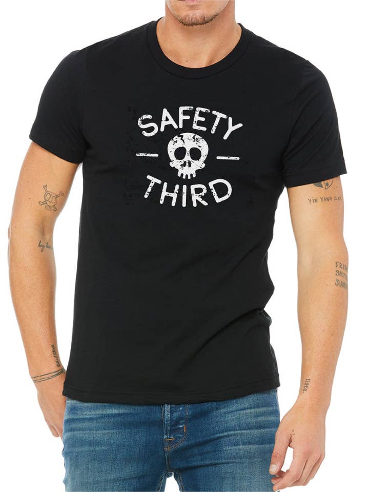 Squatchy - Wholesale Screen Printed T-Shirt - Unisex - Safety Third Graphic Tee | Short Sleeve T-Shirt 3rd1