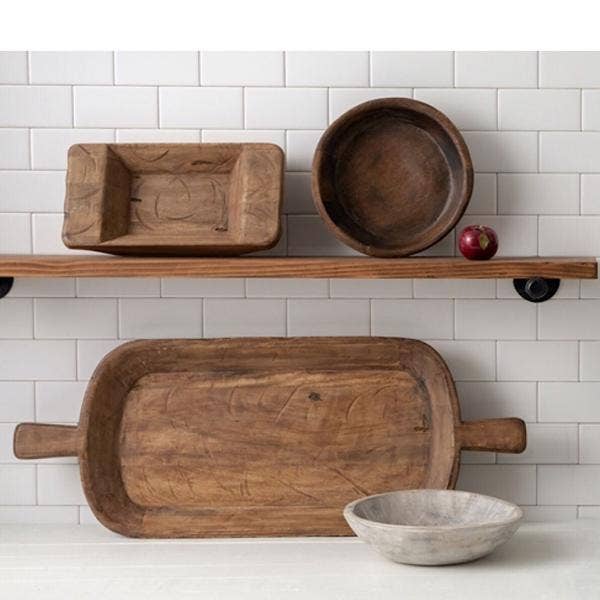 Made Market Co. - Wholesale Decorative Tray - Crafted Dough Bowl Oblong XLarge11