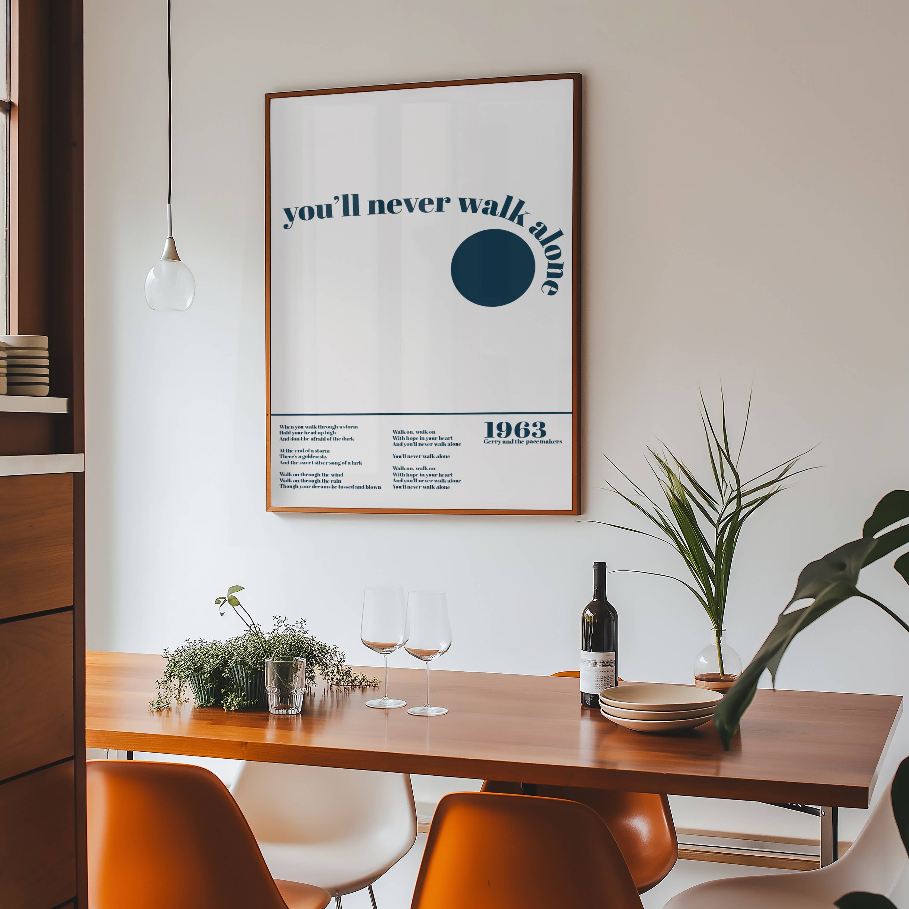 Fanclub - Wholesale Art Print - You'll never walk alone Music Retro Giclée Art Print1