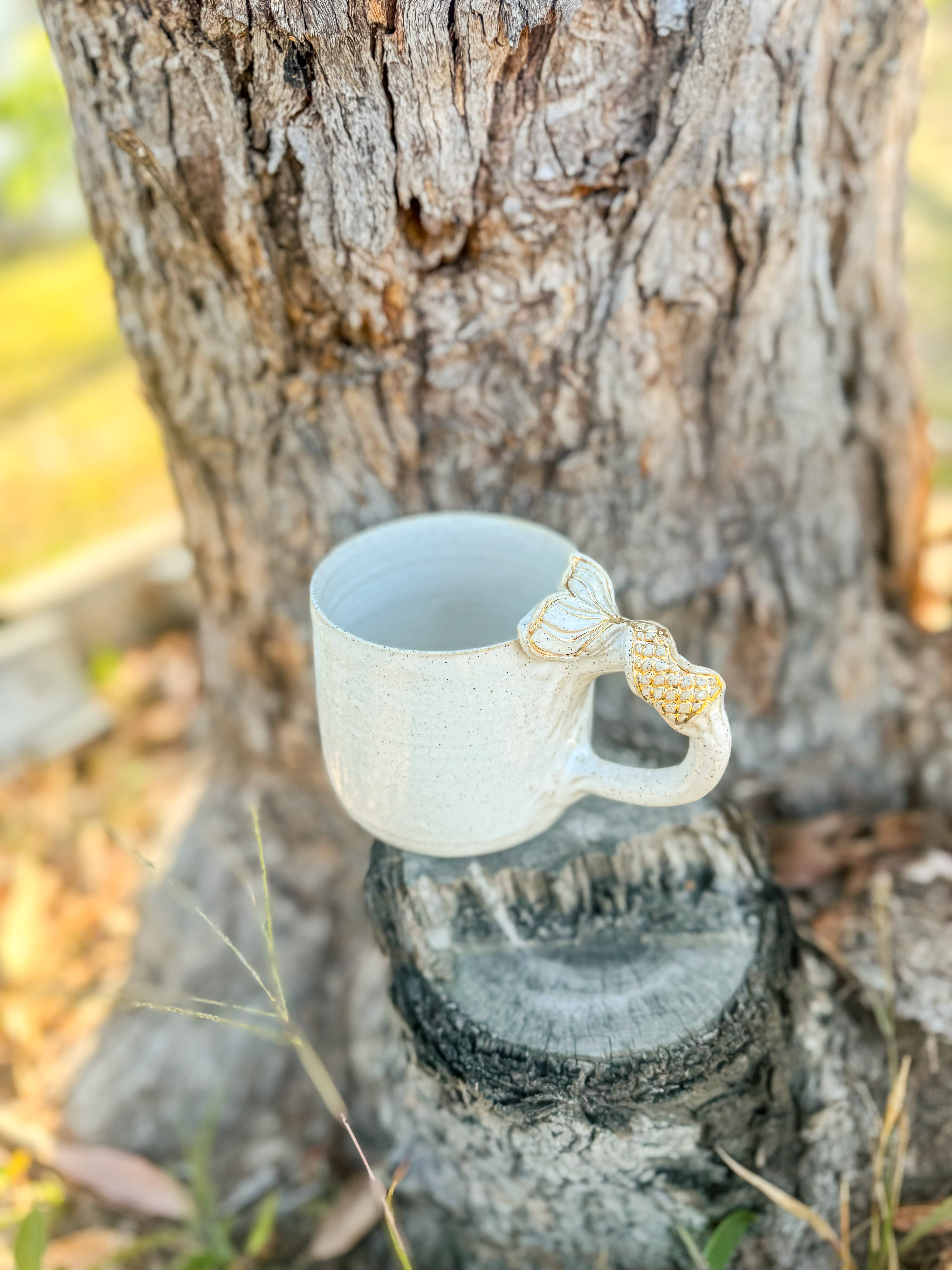 Wolf and Clay Pty Ltd - Vente Tasse à café - Queue de sirène sur poignée - Mug en céramique 2