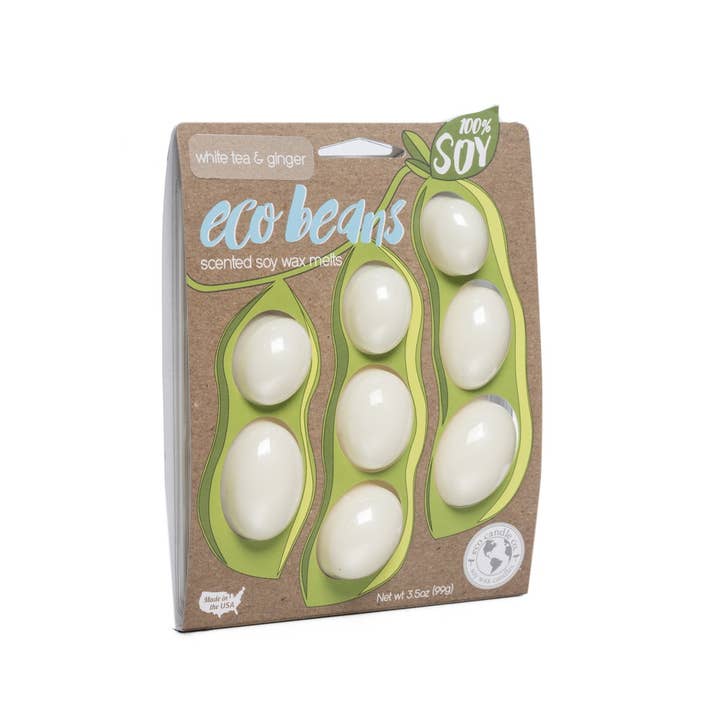 Eco Beans THÉ BLANC & GINGEMBRE pour la vente par Eco Candle Company