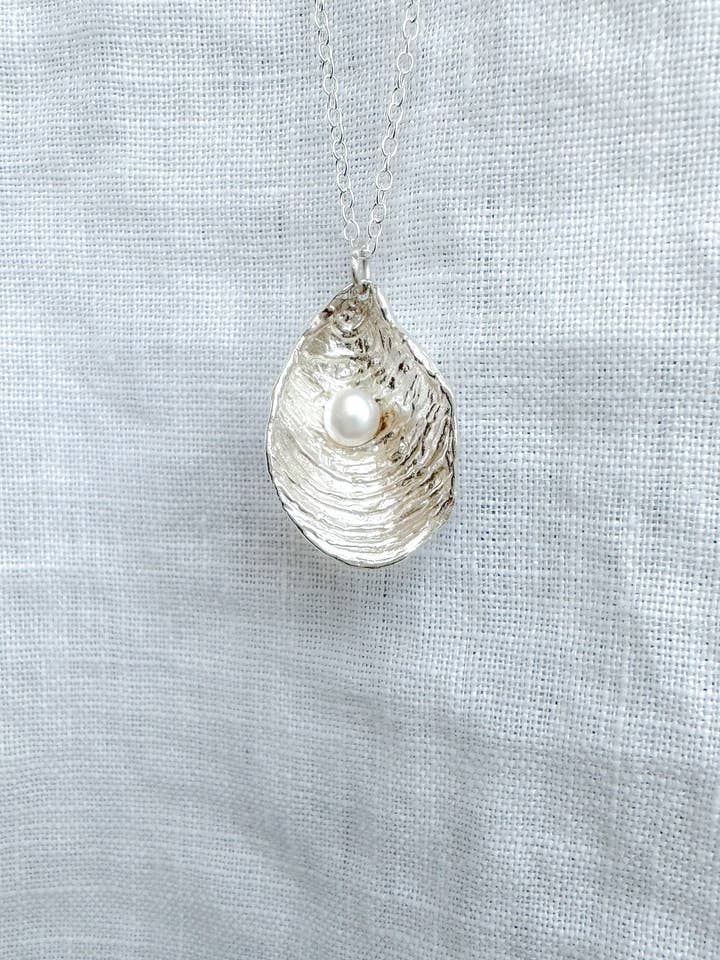 OYSTER | fresh water pearl adjustable necklace for wholesale by Ellie Begin Design