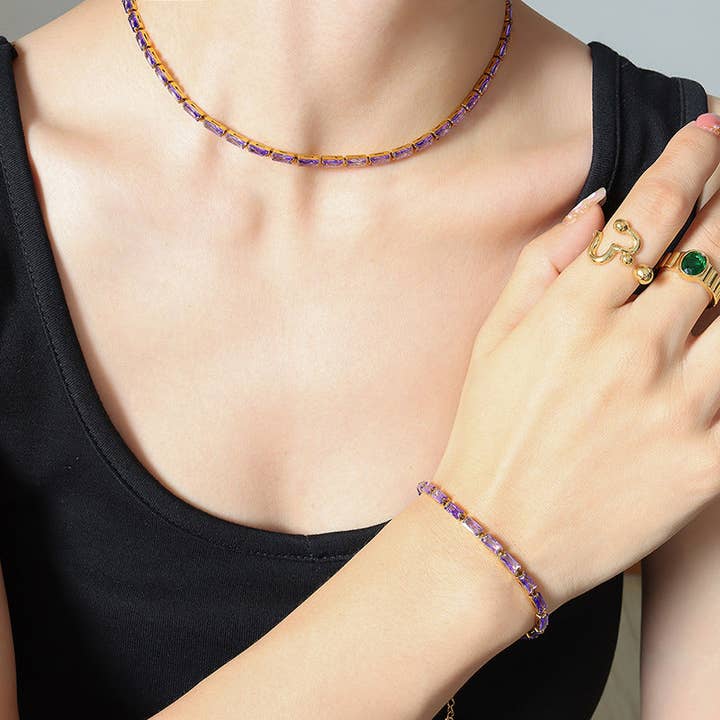 Gooddiy - Wholesale Jewelry Set - Pulseras y collares con incrustaciones wholesale