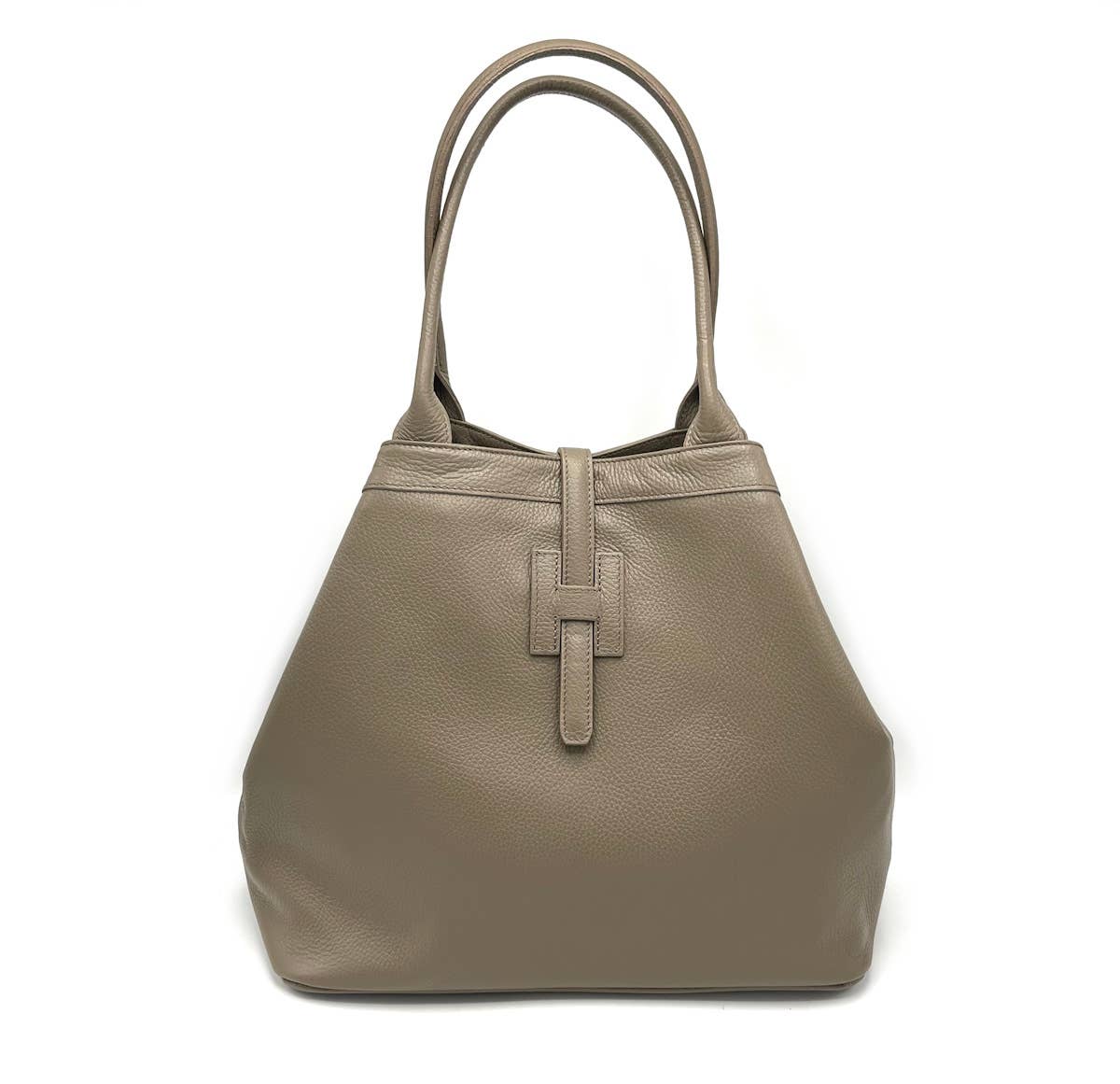 Suie Valentini srl - Vente Sac porté épaule – femme - Sac en cuir véritable, grande taille, fabriqué en Italie, art. 1124778