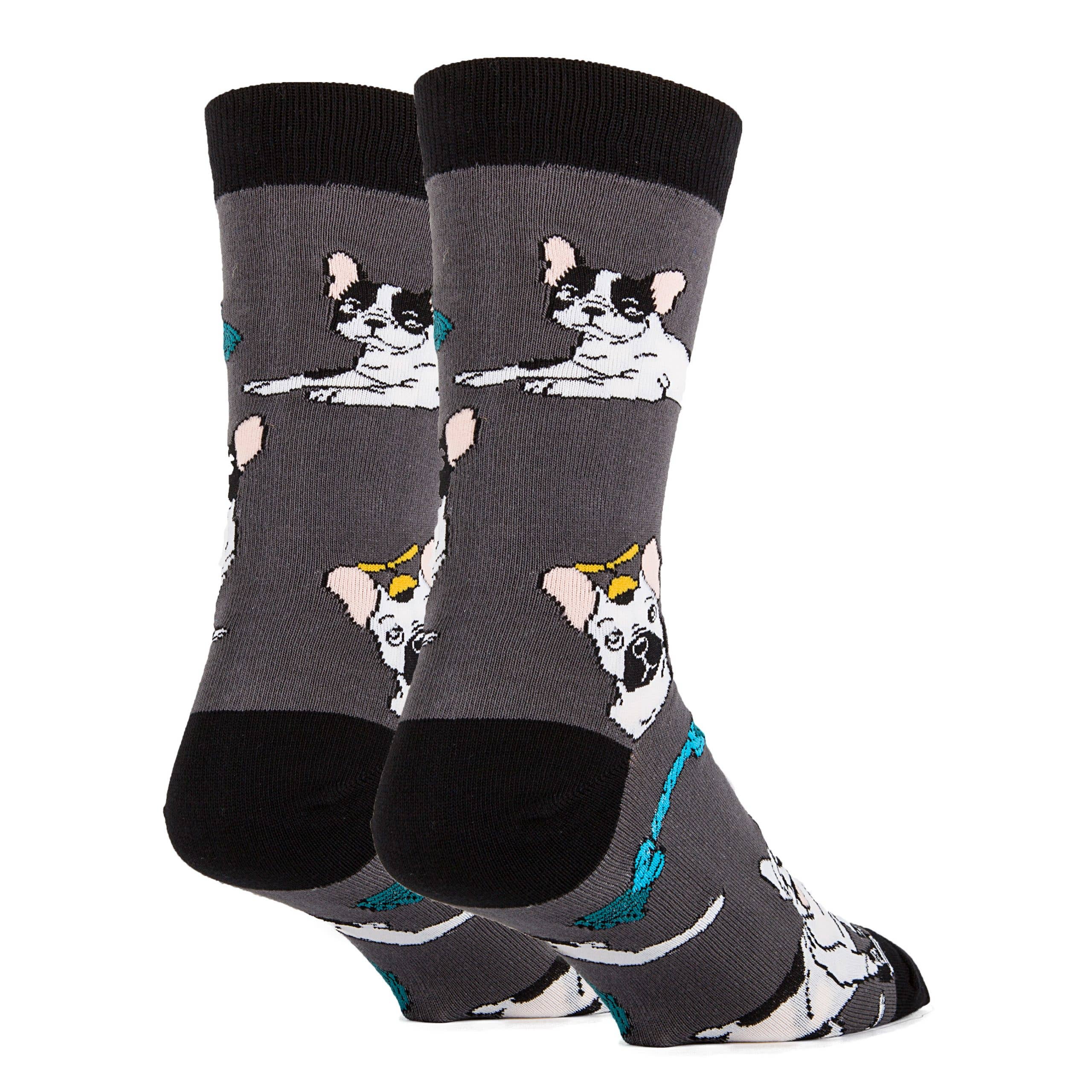 Oooh Yeah/Sock It Up/Oooh Geez Slippers - Wholesale Socks - Men's - Pardon My | Men's Funny Animal Crew Socks1