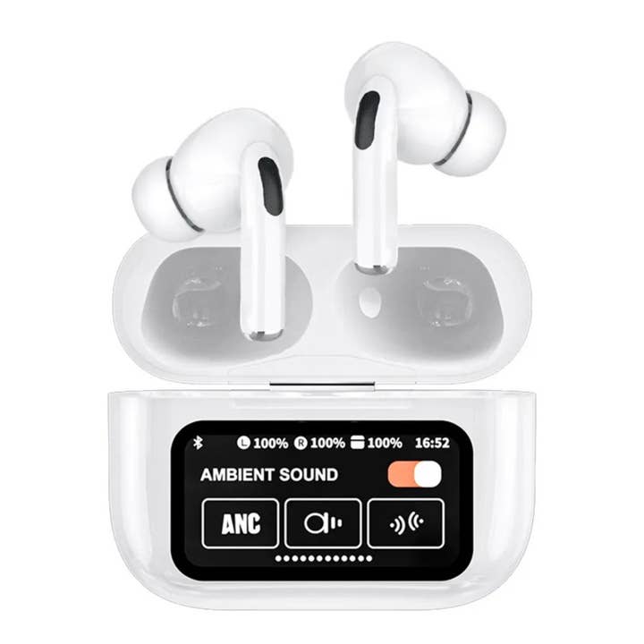A9-PRO Wireless Earbuds 36HRS Playtime LED Charging Case for wholesale by iPhoenix Technology Corporation