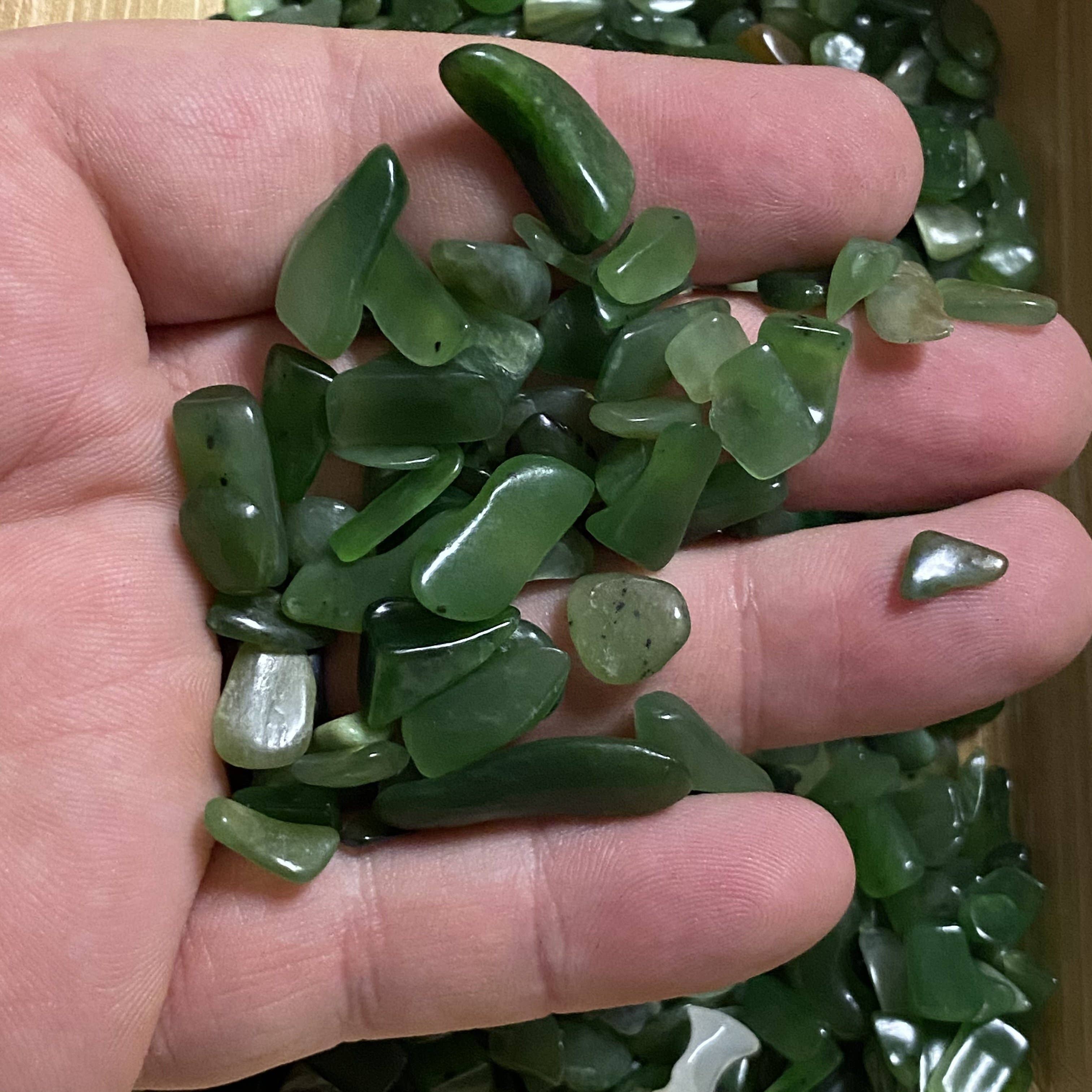 Moon Mountain Gems - Wholesale Spiritual Stone/Crystal - 1lb Nephrite Jade Chips1