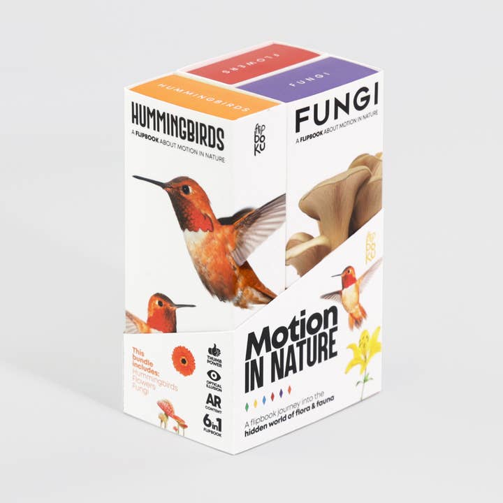 Flipboku – wholesale Visningsbok – Motion in Nature – interaktiv konstbok i set
