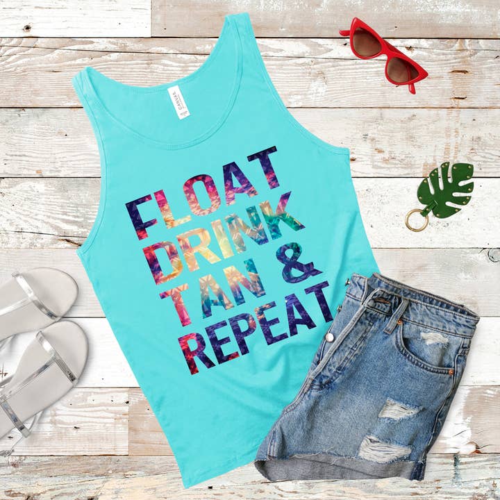 Une boisson flottante qui répétera les plaisirs de l'été pour la vente par Hot Mess Apparel