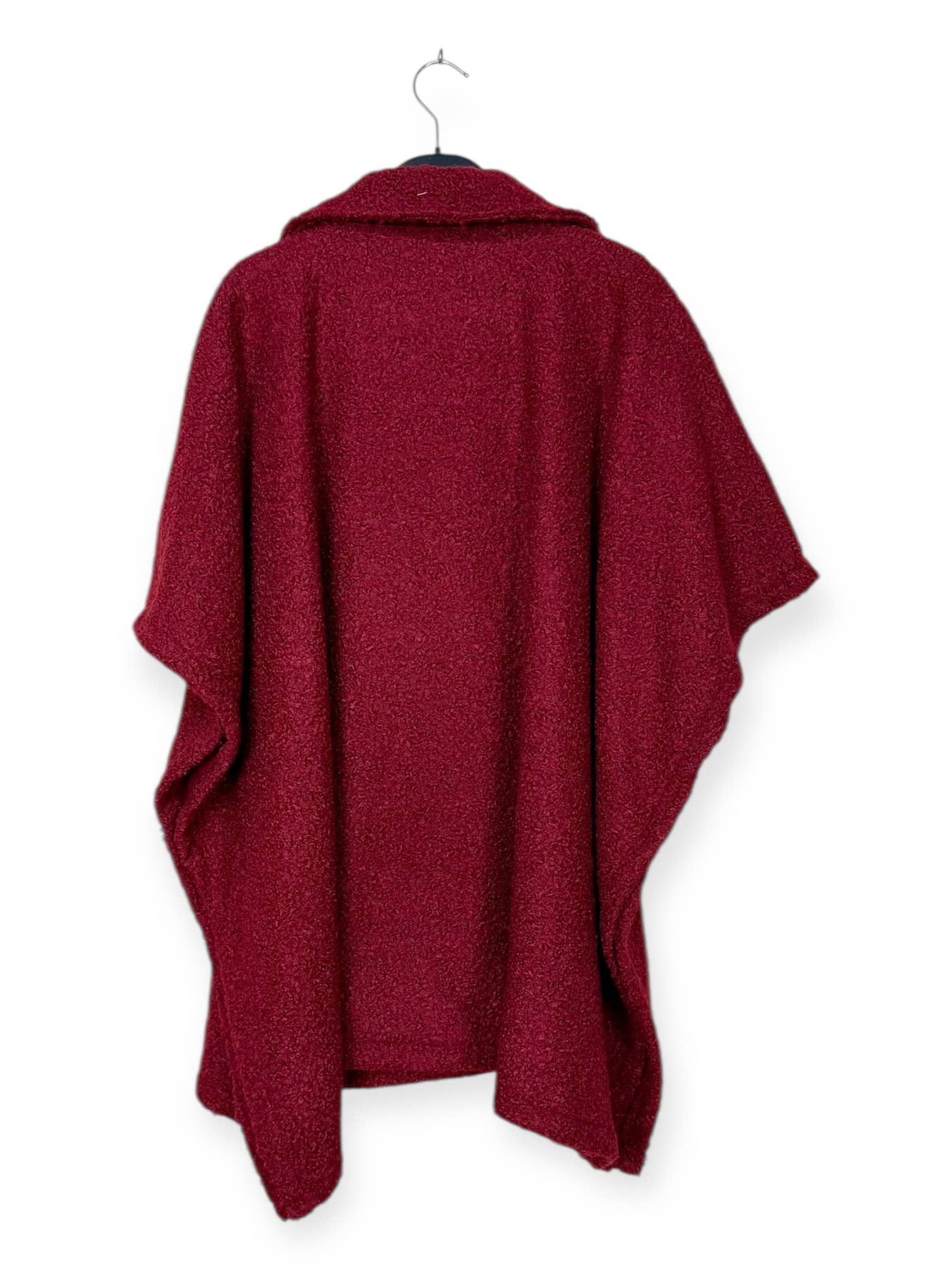 Lucky Nana - Wholesale Coat - Women's - AH 25101 - Double-Breasted Poncho Coat with Brooch19