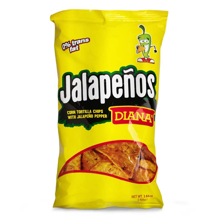 Diana Import Jalapenos 3.84 Oz Corn Chips Bag for wholesale by Long Island Candy Factory