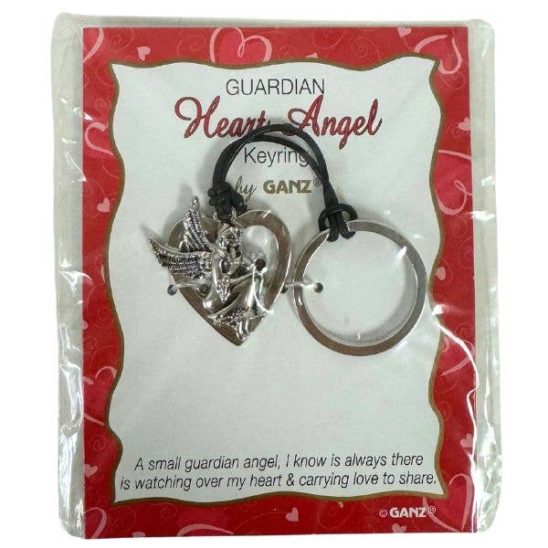 St. Louis Wholesale LLC - Wholesale Keychain - Unisex - Ganz Fashion - The Guardian Heart Angel Keychain - 3D Metal 0