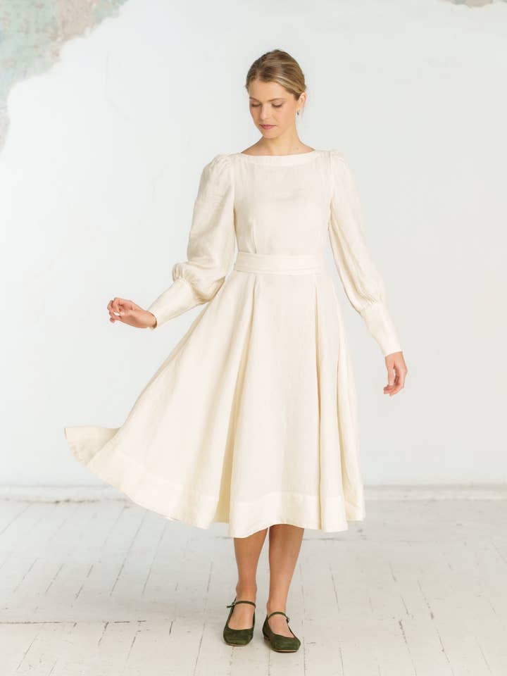 Red Poppy Hawthorn Dress, Long Sleeve for wholesale on Faire55