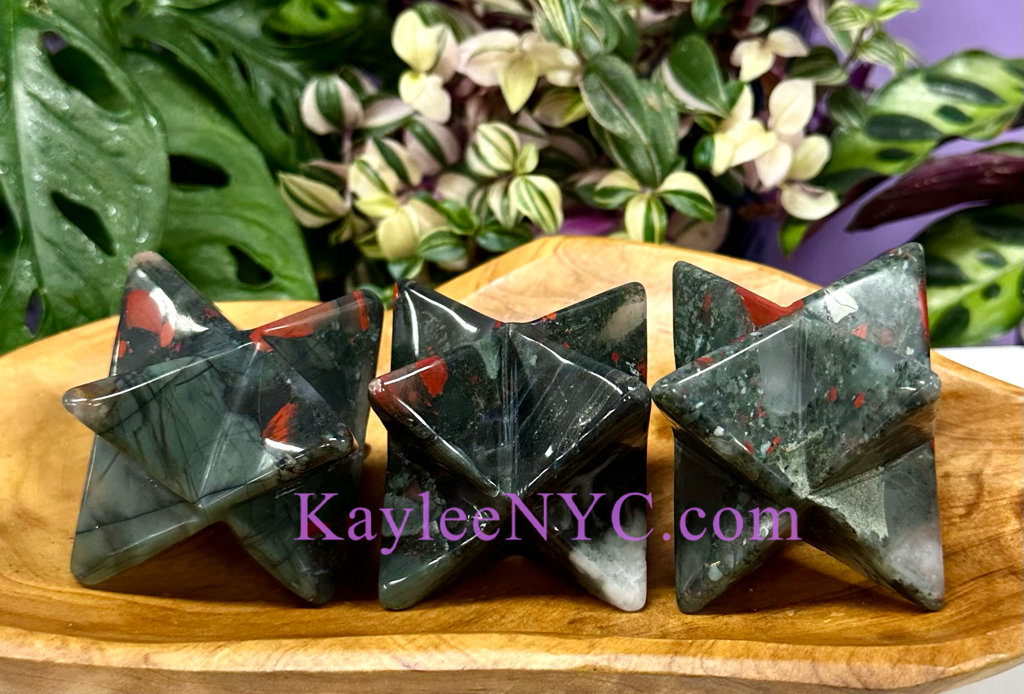 KayleeNYC - Wholesale Spiritual Stone/Crystal - 3cm Natural Bloodstone Merkaba Healing Energy2