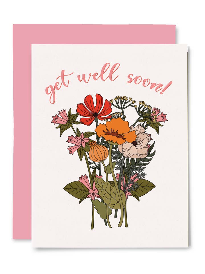 Get Well Soon Card for wholesale by Illustrating Amy