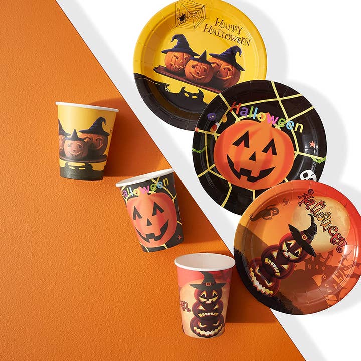 The Twiddlers – wholesale Decal – Party decorations – 80 Piece Halloween Tableware & Decorations Set4