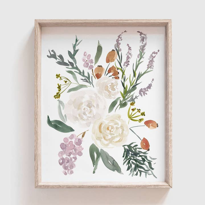 Impressão Artística “Composição Floral” (Emoldurada ou Sem Moldura) por atacado de Whitney Rain Studio