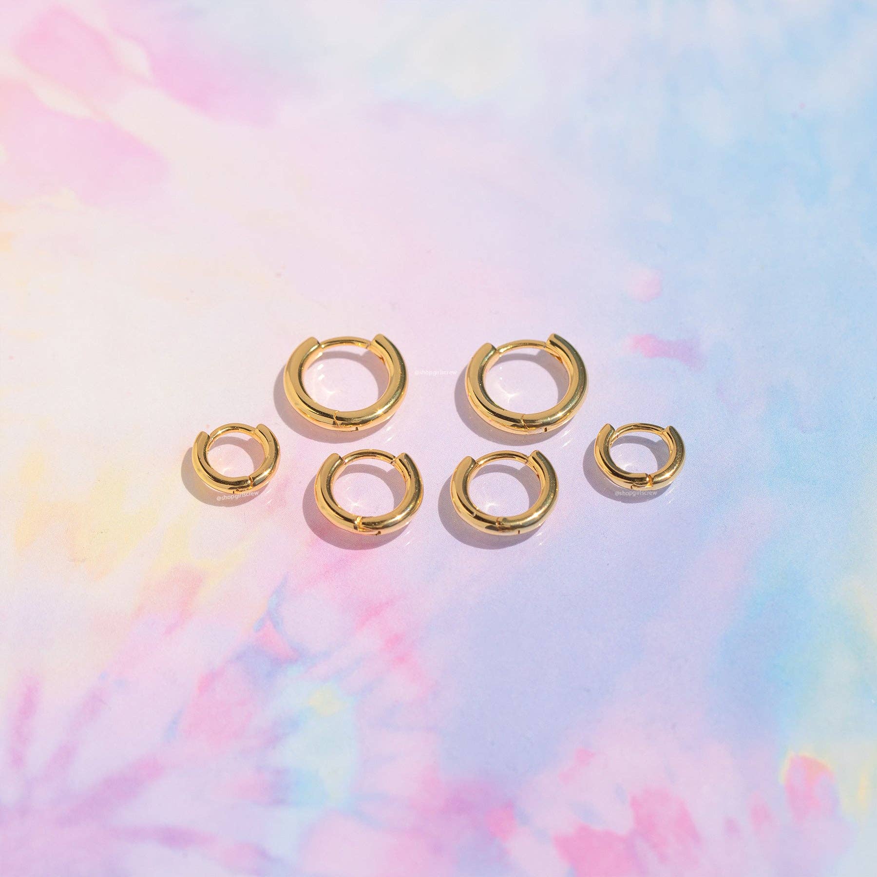 Girls Crew - Wholesale Jewelry Set - Angel City Hoop Set2