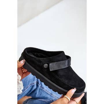 No Doubt Shoes – wholesale Träskor – dam – DAMTOFFLOR MED FUSKPÄLSFODER BEKVÄMA SLIP-IN MULE SLIDER TRÄSKOR21