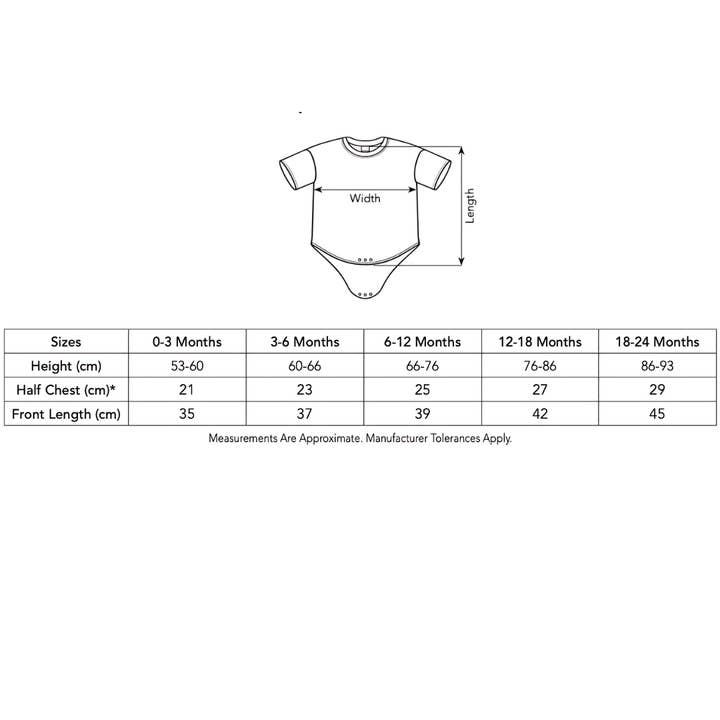 ZZZEBRAAA LIMITED - Wholesale Bodysuit (Non-Footed) - Baby - Our Kid Baby Grow - Hand Printed - Funny Manchester Inspired7