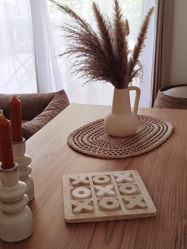 Morpion XL - Décoration en Jesmonite pour la vente par L'atelier d'à côté