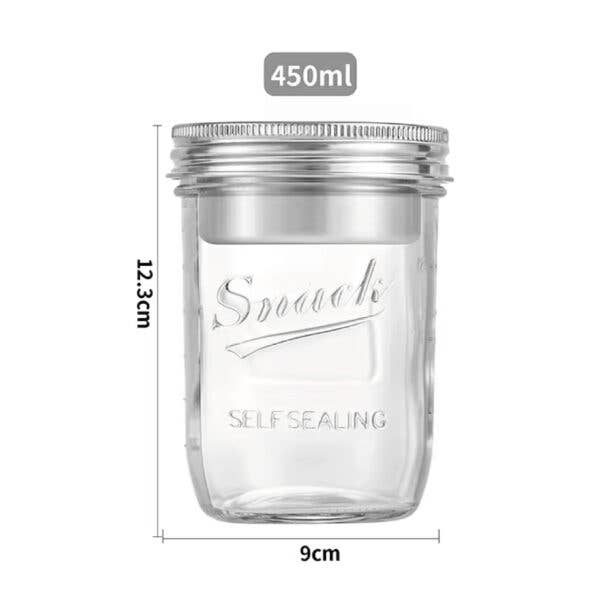 little bee fresh - Wholesale Food Storage Container - Muesli glass to go — 450ml