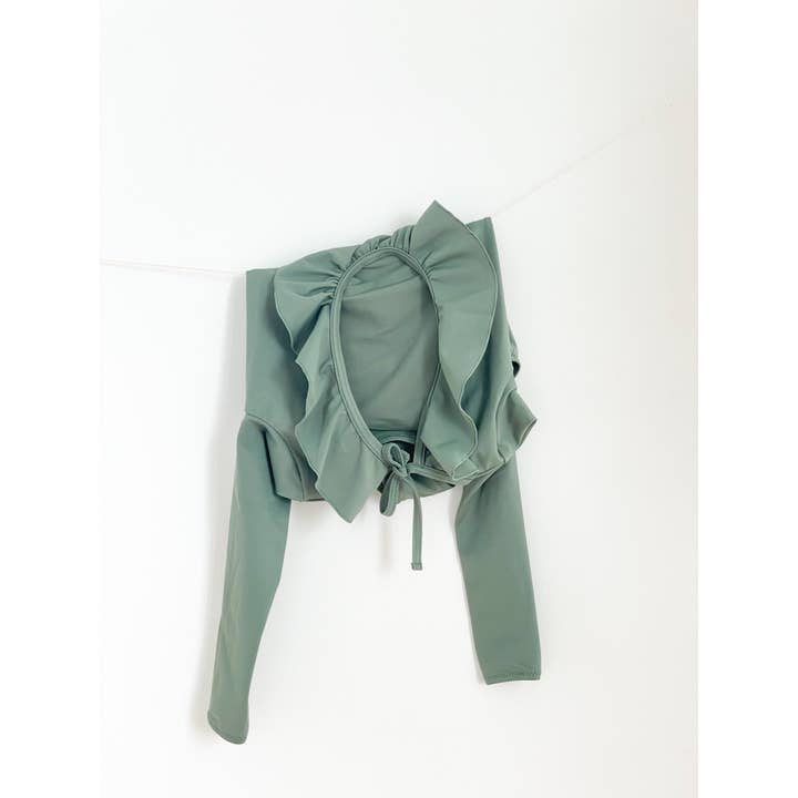 BADEANZUG PALMA IN SALBEIGRÜN für den Großhandel von Casa Blue Swim