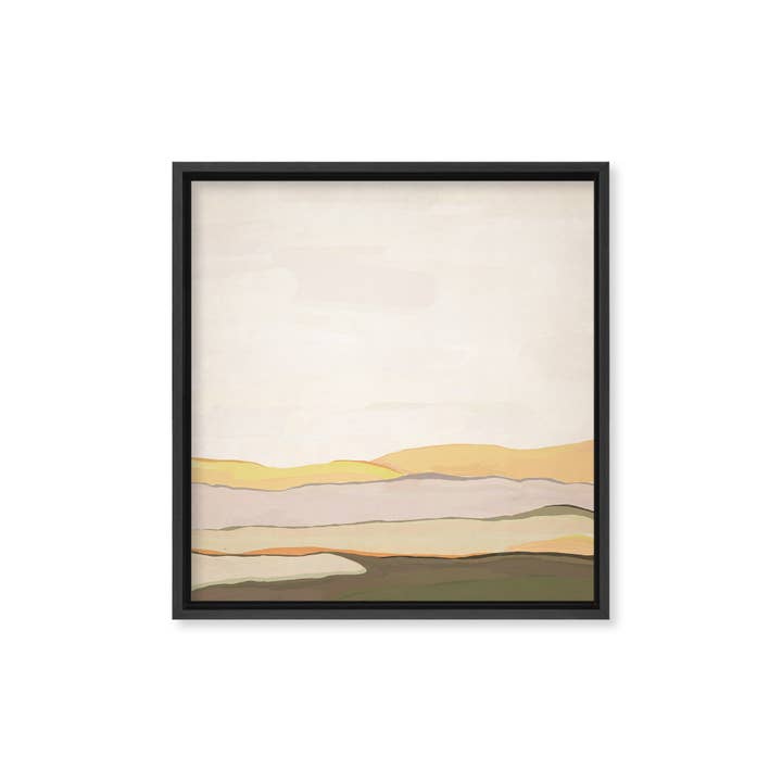 Ready2hangart, Inc. - Wholesale Art Print - "Sunset Mirage" Framed Embellished Canvas Wall Art