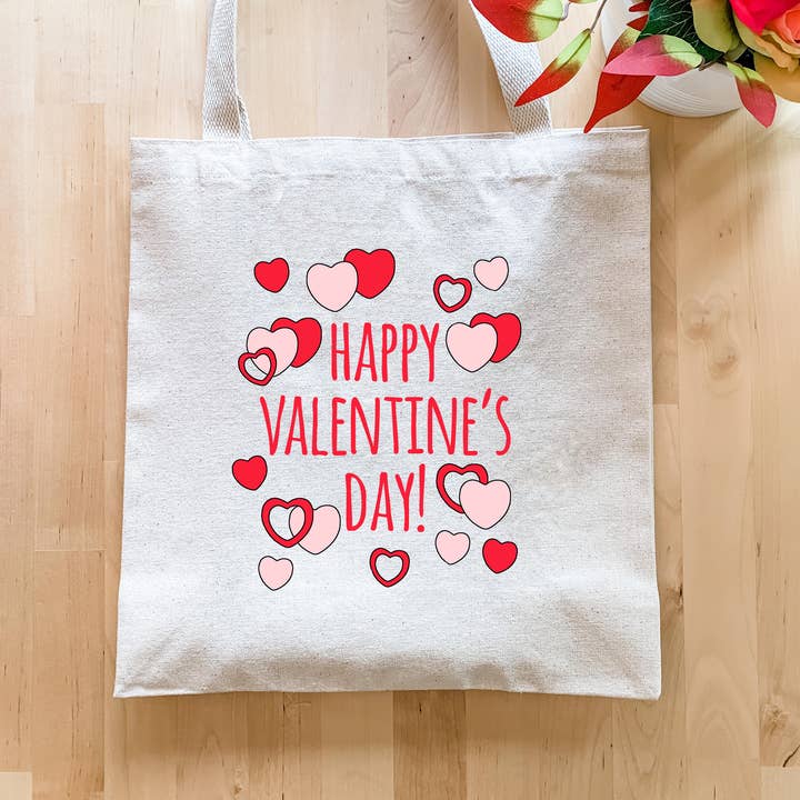 Moonlight Makers - Wholesale Tote Bag - Women's - Happy Valentine's Day - Sweet Colorful Tote Bags3