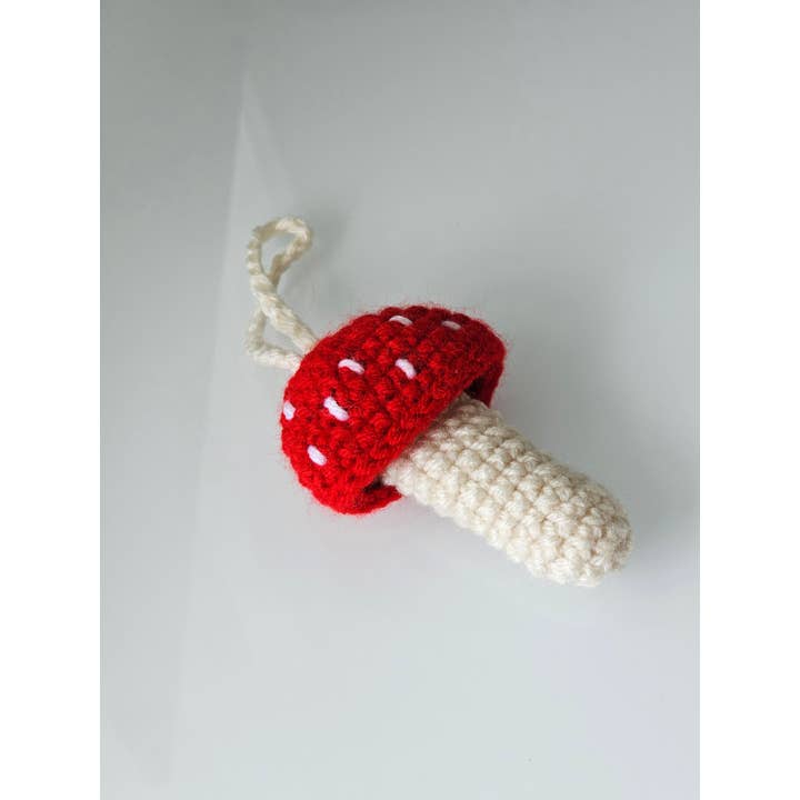 TOMOPOD LLC - Wholesale Lip Balm Case/Holder - Crochet Mushroom Chapstick Holder, Cute Mushroom Bag Charm