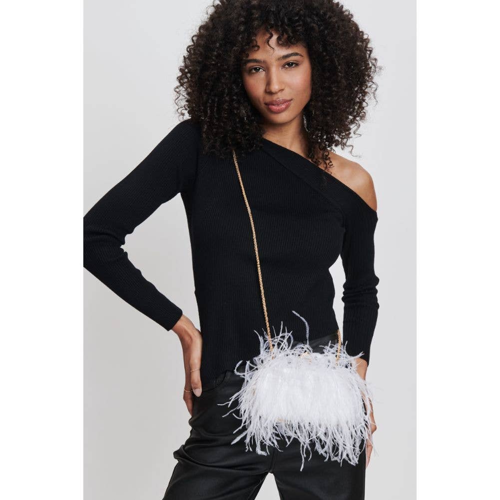 Moda Luxe - Wholesale Clutch Bag - Women's - Harlow Feather Evening Bag39