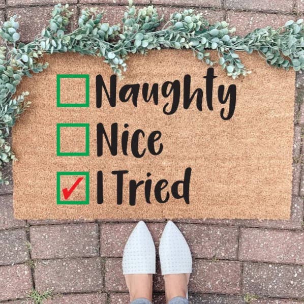 Zerbino natalizio impertinente o carino, decorazione natalizia, per la vendita all'ingrosso da parte di ShopByThePalms