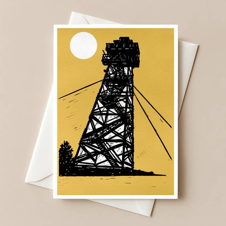 Black Butte Tower Yellow for wholesale by PrintsOnTheTrail