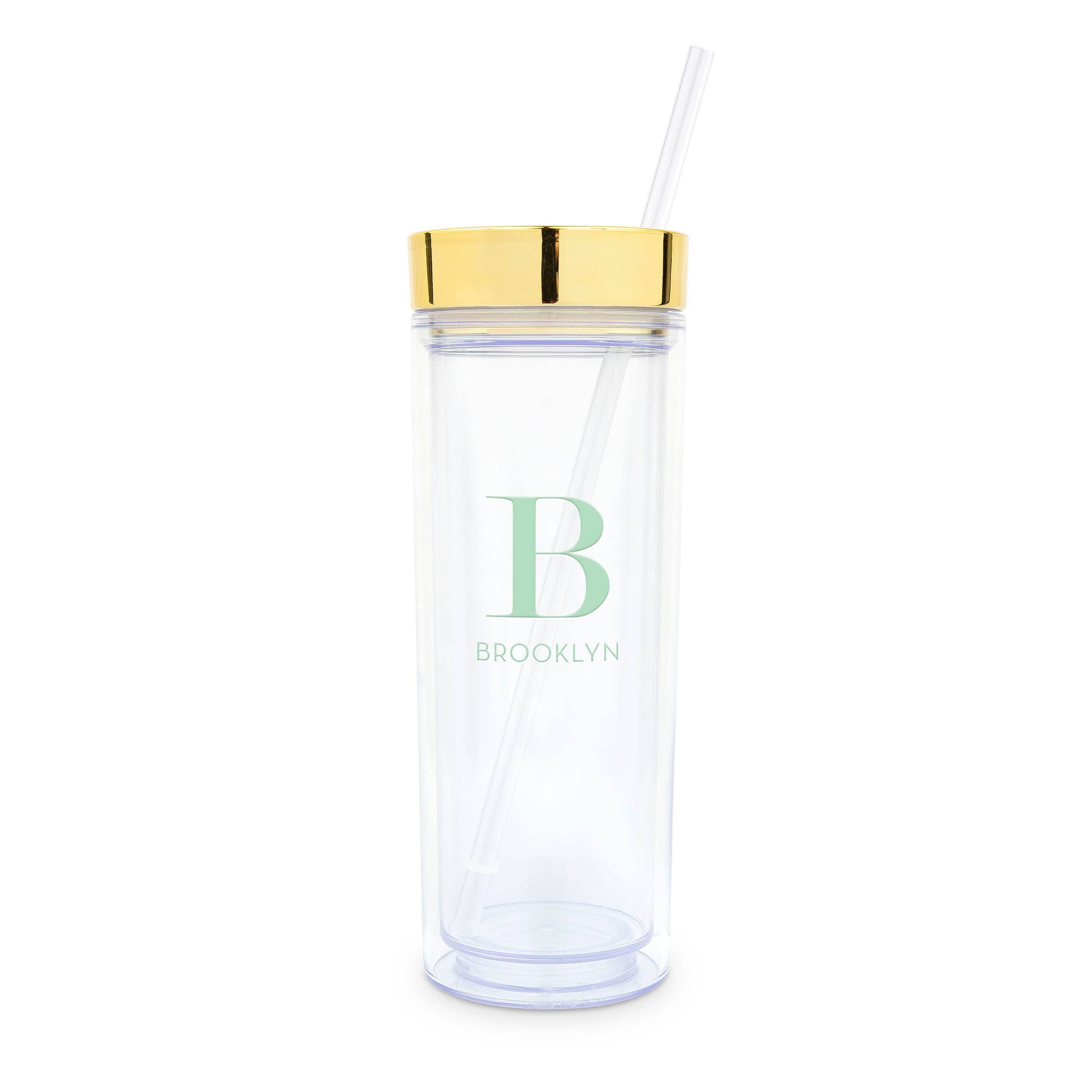 Weddingstar Inc. – wholesale Insulated mug/tumbler – 17 oz. Insulated Plastic Drink Tumbler-Modern Serif Monogram13