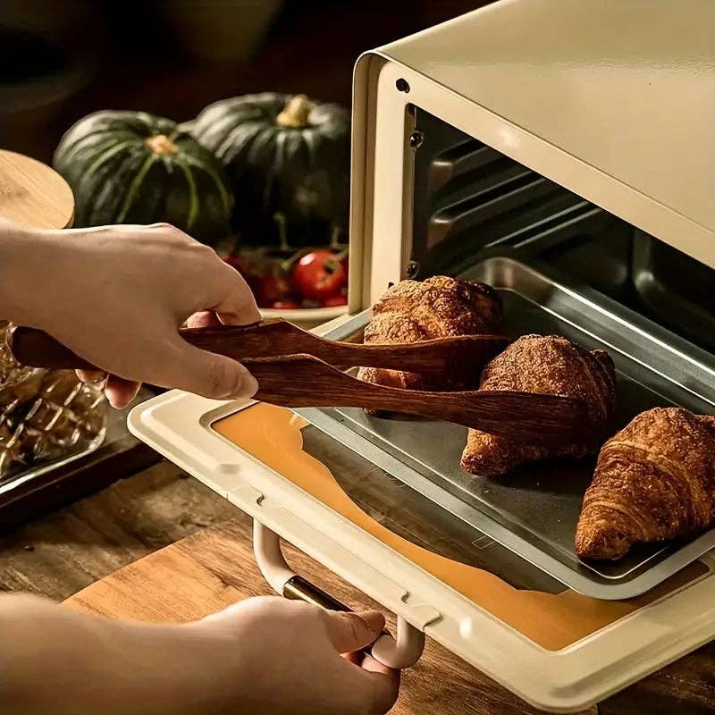 Huis Van Merken – Großhandel Küchenzange – Hochtemperatur-Holzzange – Mehrzweckwerkzeug für BBQ, Salat & Dessert1