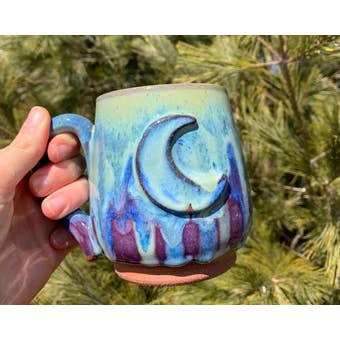 Crescent Moon Mug for wholesale by Treupots