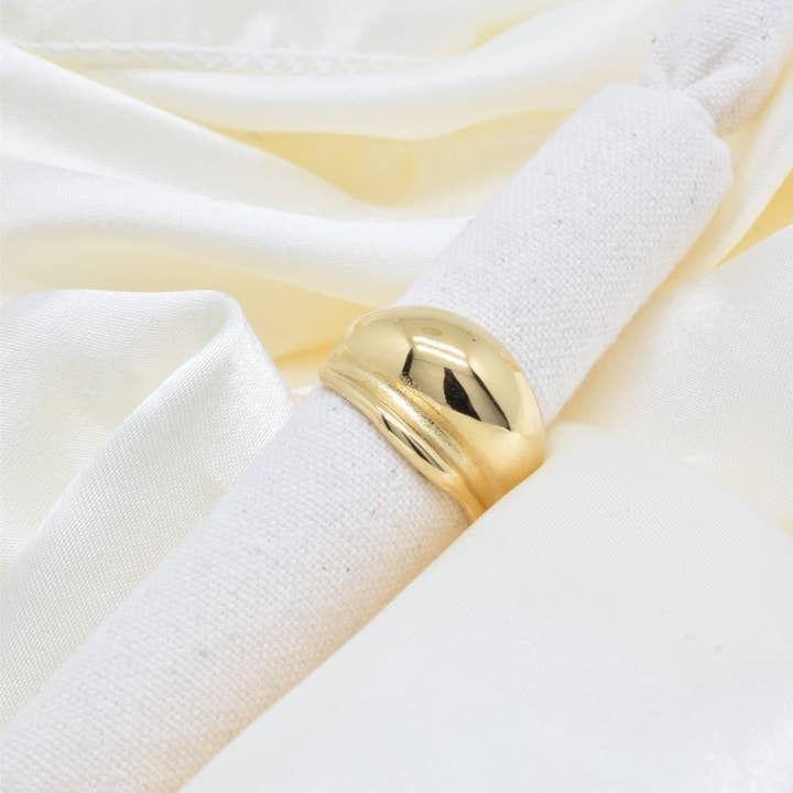 Large adjustable stainless steel ring - BG310169 for wholesale by Kapyco