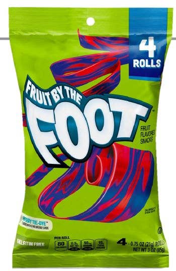 Shop The King - Wholesale Gummy - Froot By The Foot Berry Tye Dye Peg Bag0