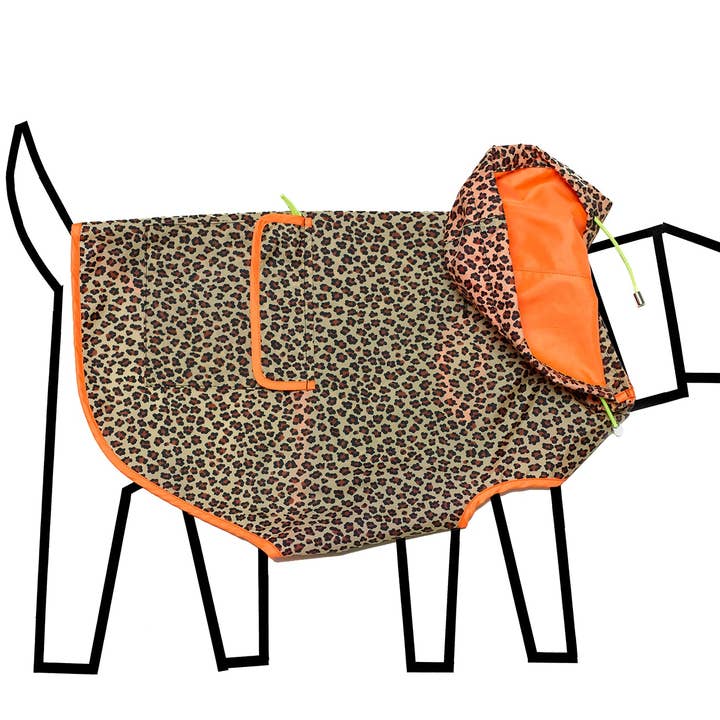 Imperméable à capuche imprimé léopard pour la vente par Ware of the Dog