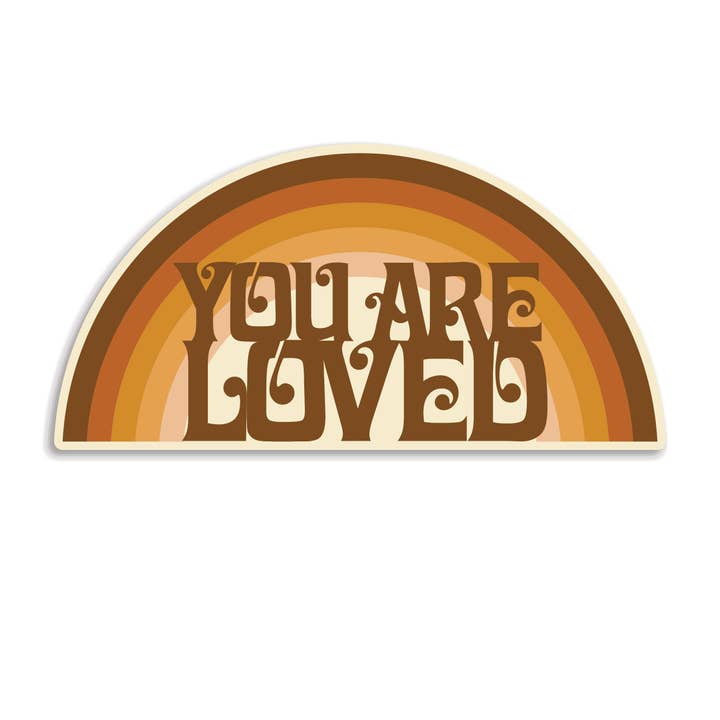 Harley and J - Wholesale Sticker - You Are Loved Rainbow Waterproof vinyl Sticker1